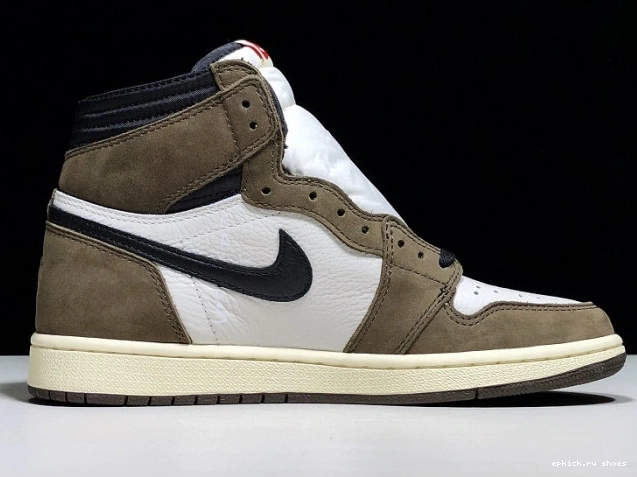 Rep High 100 'Mocha' x CD4487 OG - Retro Scott Air 1 Jordan Travis 0809